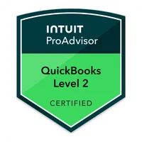 Intuit ProAdvisor QuickBooks Level 2 Certified badge